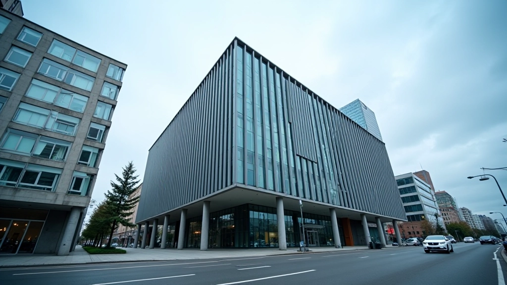 Nowoczesny budynek Banku Centralnego w Warszawie, architektura współczesna